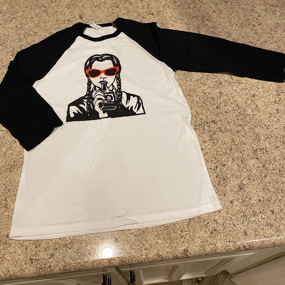 Wednesday Adams Poison Baseball Tee - Worn once - Picture 2 of 6